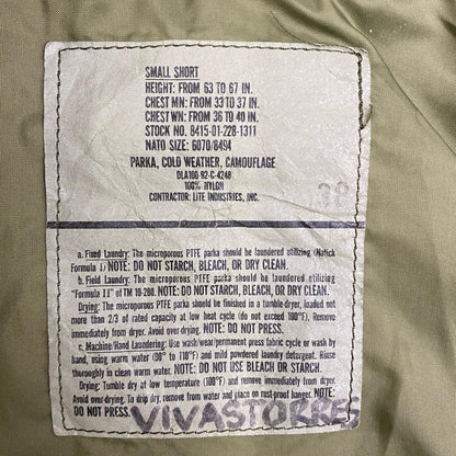 MILITARY衣料 | ミリタリーイリョウ ECWCS Gen1 GORE-TEX PARKA ミリタリージャケット 8415-01-228-1311 カモ サイズ：S【加古川店】