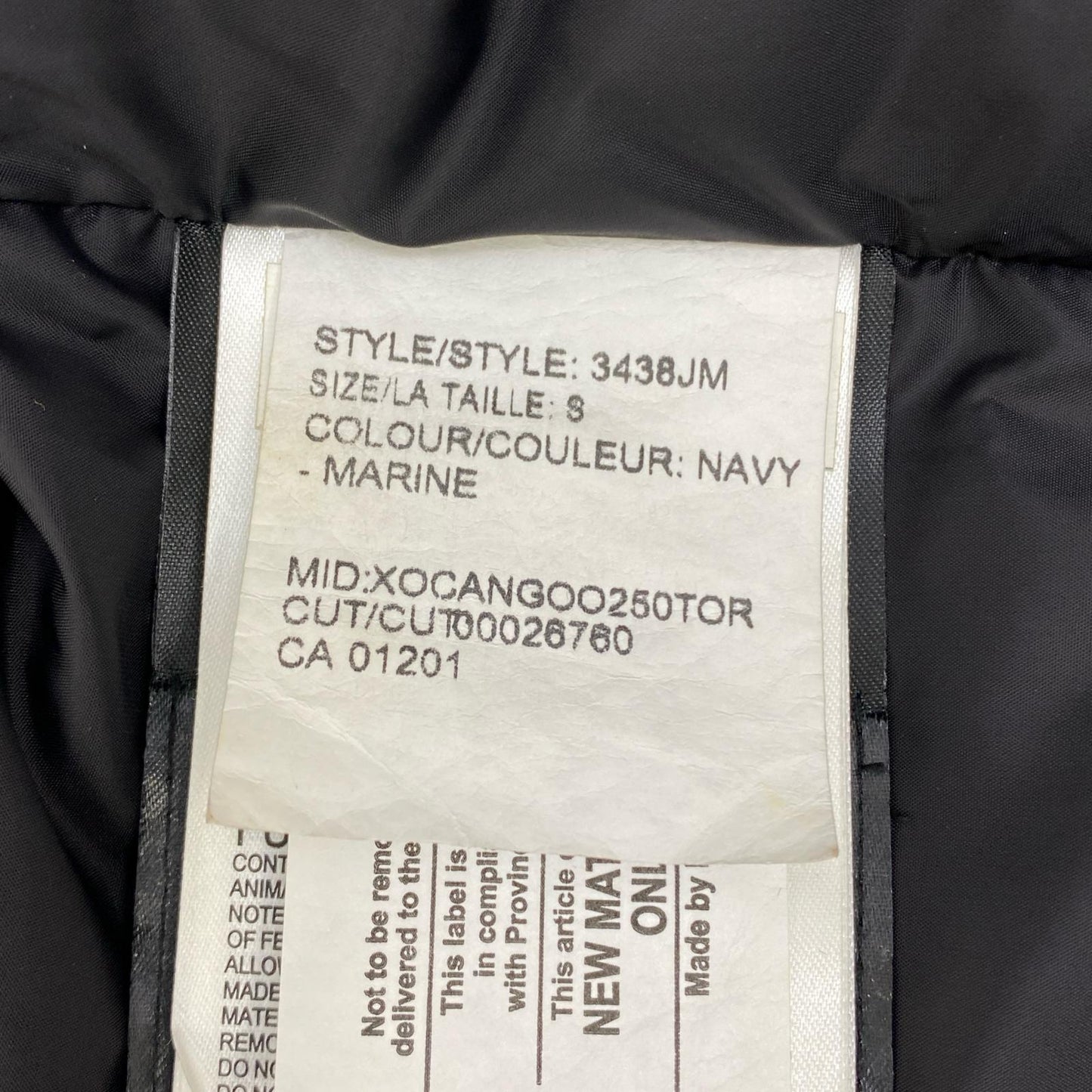 CANADA GOOSE | カナダグース Jasper Parka ｻｻﾞﾋﾞｰﾘｰｸﾞ国内正規品 ダウンジャケット 3438JM ブラック サイズ：S【加古川店】