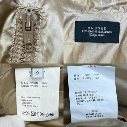 【中古】UNUSED | アンユーズド Nylon zip jacket. ナイロンジャケット US2350 ゴールド【加古川店】