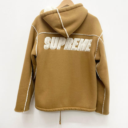Supreme | シュプリーム faux shearling hooded jacket ボアジャケット ベージュ Mサイズ 23SS その他アウター ベージュ サイズ：M