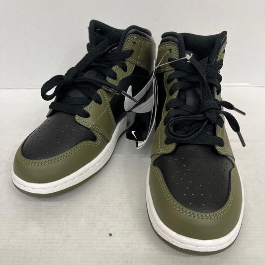 【中古】NIKE | ナイキ GS Air Jordan 1 Mid スニーカー DQ8423-092 オリーブ 22.5cm【加古川店】