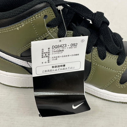 【中古】NIKE | ナイキ GS Air Jordan 1 Mid スニーカー DQ8423-092 オリーブ 22.5cm【加古川店】
