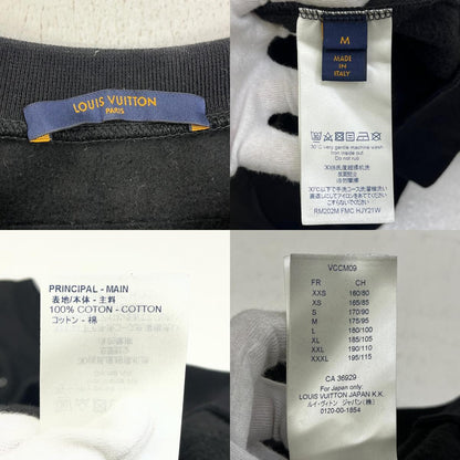 【中古】LOUIS VUITTON | ルイ・ヴィトン LVステッチエンブロイダリー　国内正規品 スウェット HJY21W ブラック サイズ：M【加古川店】