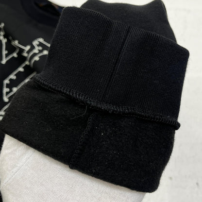 【中古】LOUIS VUITTON | ルイ・ヴィトン LVステッチエンブロイダリー　国内正規品 スウェット HJY21W ブラック サイズ：M【加古川店】