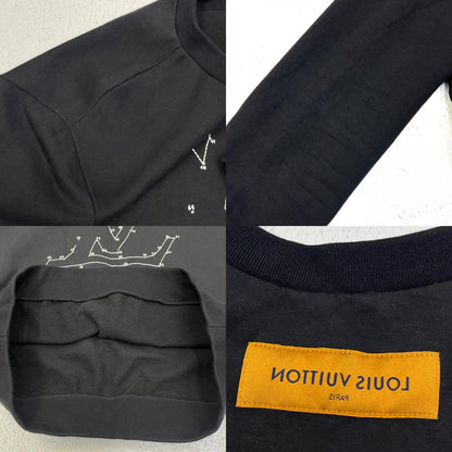 【中古】LOUIS VUITTON | ルイ・ヴィトン LVステッチエンブロイダリー　国内正規品 スウェット HJY21W ブラック サイズ：M【加古川店】
