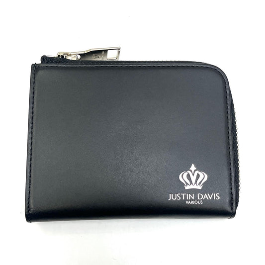 【中古】Justin Davis | ジャスティンデイビス MARCAM L-ZIP 長財布 JDV037 BLK ブラック【加古川店】