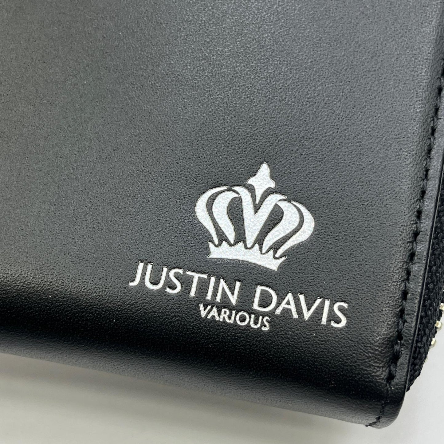 【中古】Justin Davis | ジャスティンデイビス MARCAM L-ZIP 長財布 JDV037 BLK ブラック【加古川店】