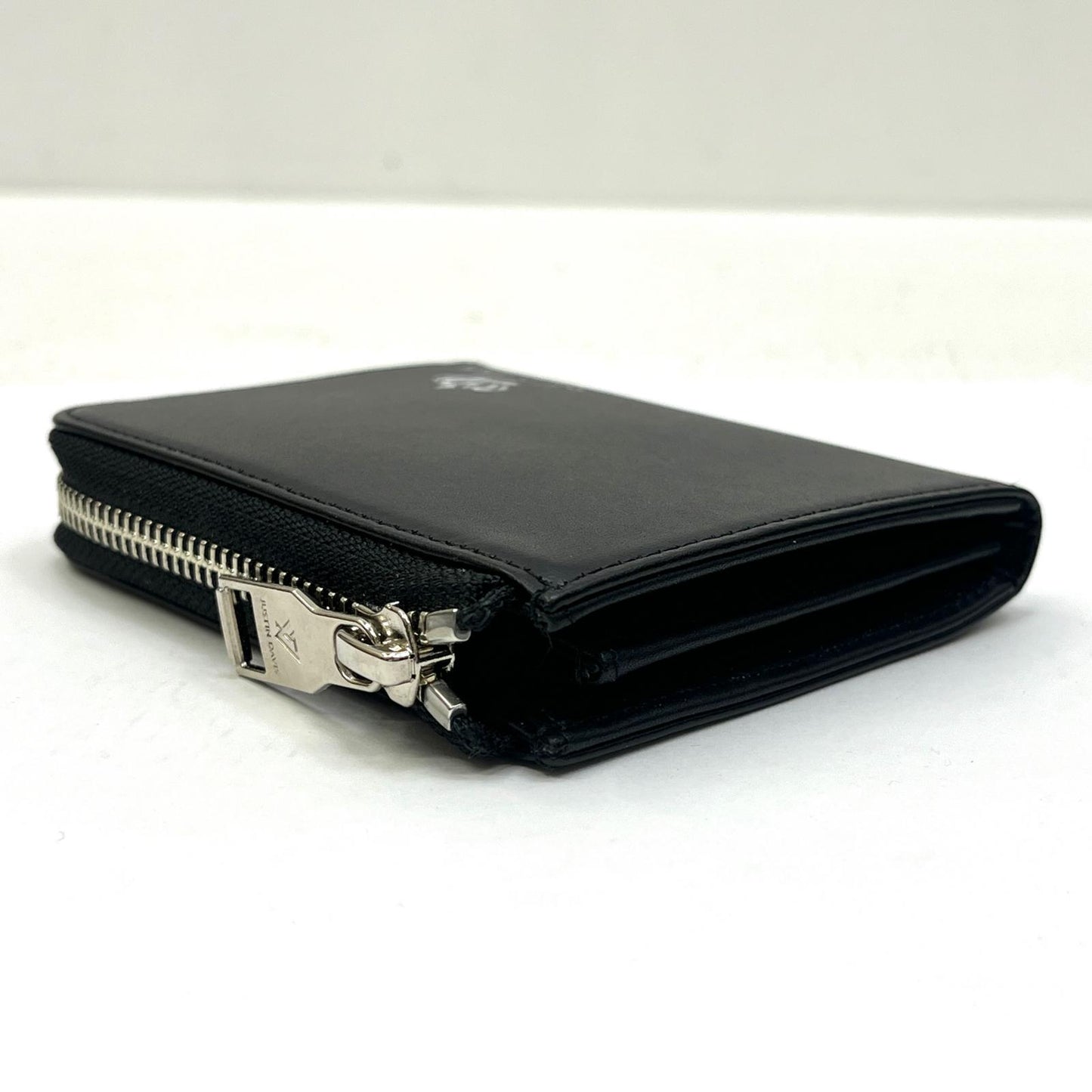 【中古】Justin Davis | ジャスティンデイビス MARCAM L-ZIP 長財布 JDV037 BLK ブラック【加古川店】