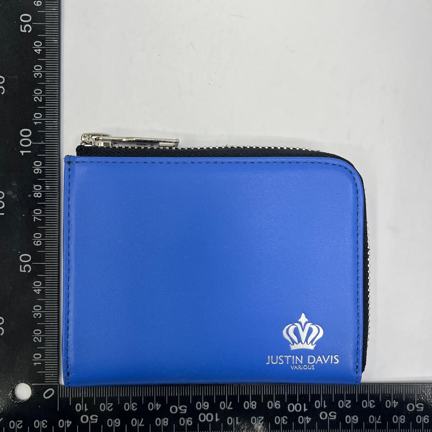 【中古】Justin Davis | ジャスティンデイビス MARCAM L-ZIP 長財布 JDV037 BLUE ブルー【加古川店】
