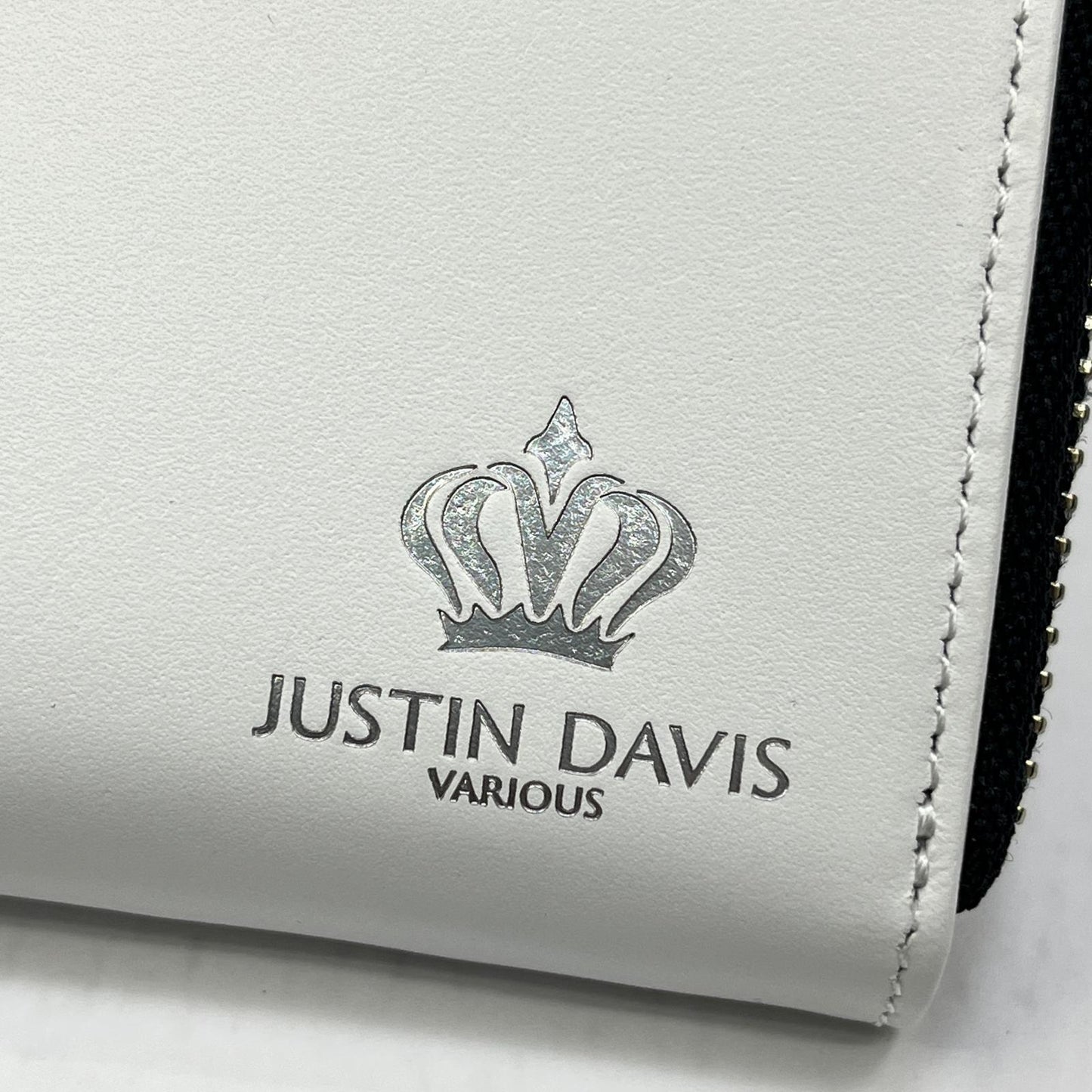 【中古】Justin Davis | ジャスティンデイビス MARCAM L-ZIP 長財布 JDV037 WHT ホワイト【加古川店】