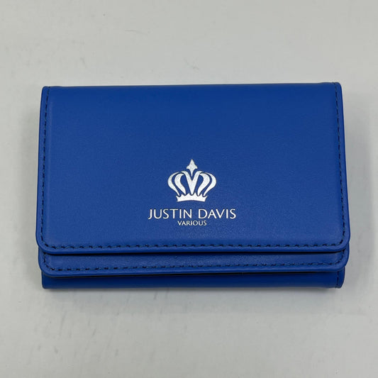 【中古】Justin Davis | ジャスティンデイビス MARCAM 3 HOLD 三つ折り財布 JDV038 BLUE ブルー【加古川店】