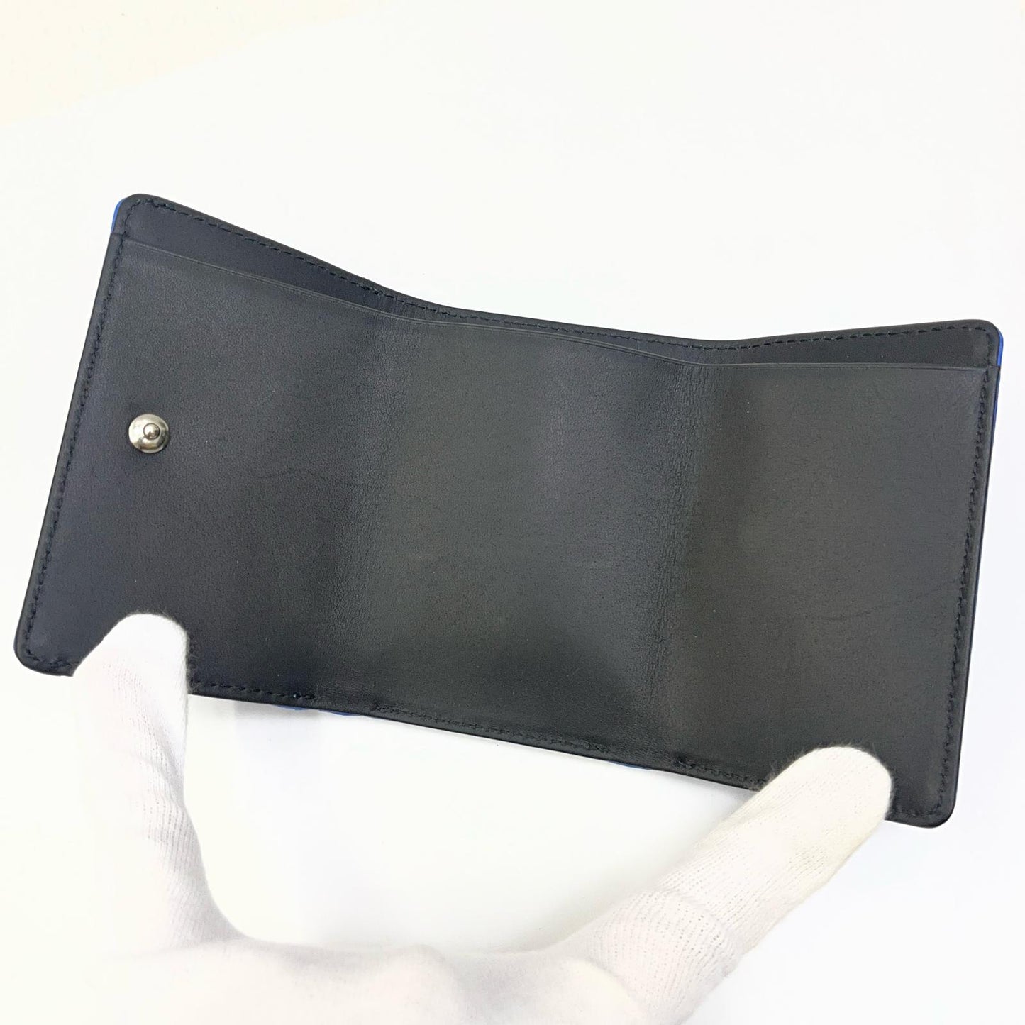 【中古】Justin Davis | ジャスティンデイビス MARCAM 3 HOLD 三つ折り財布 JDV038 BLUE ブルー【加古川店】