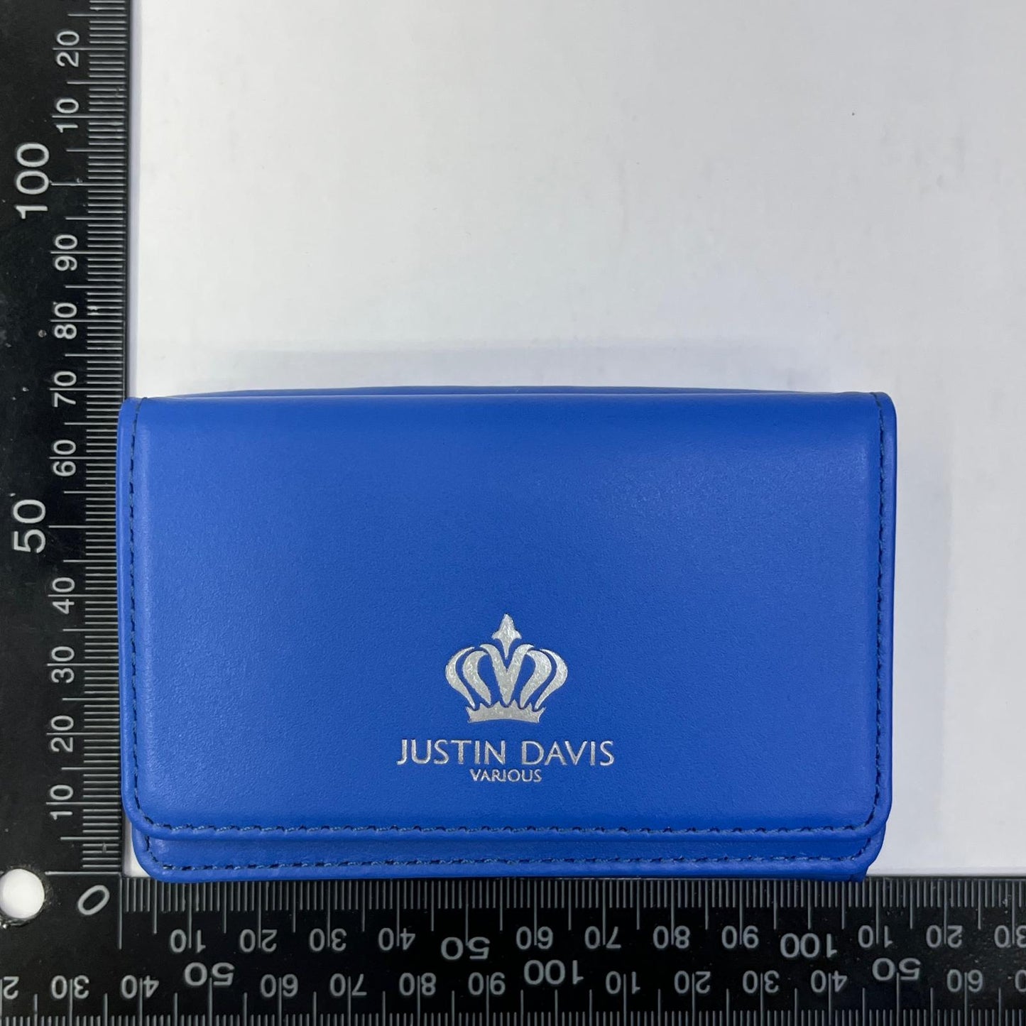 【中古】Justin Davis | ジャスティンデイビス MARCAM 3 HOLD 三つ折り財布 JDV038 BLUE ブルー【加古川店】