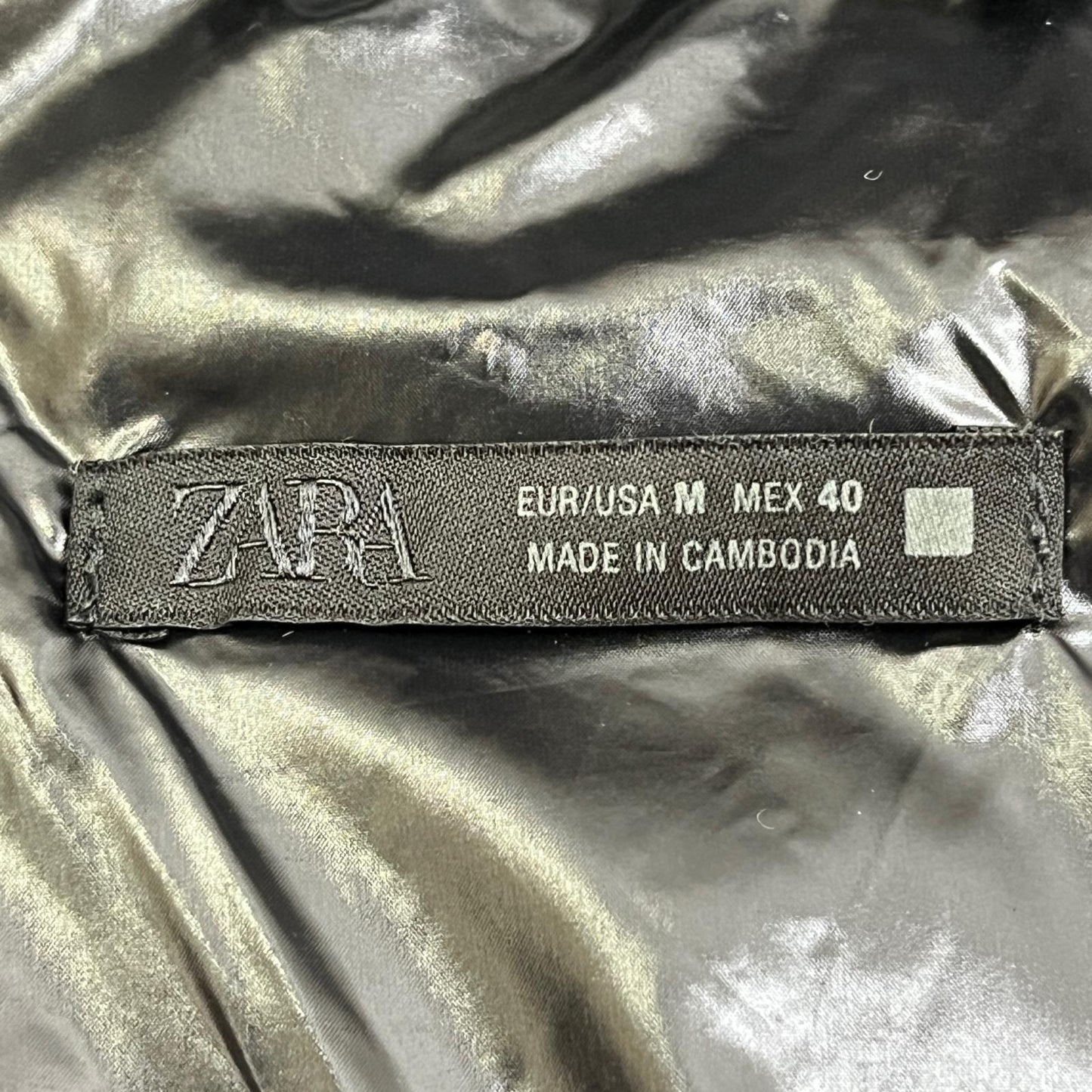 【中古】ZARA | ザラ ファー付き ダウンジャケット ブラック【加古川店】
