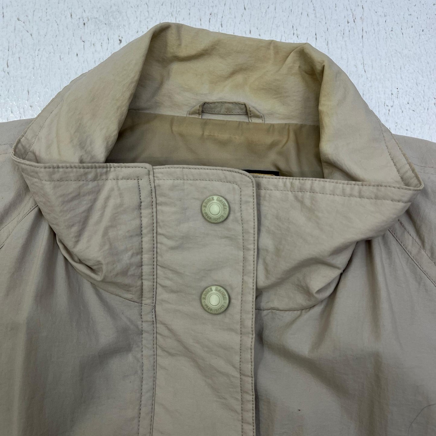 【中古】Eddie Bauer | エディー・バウアー スプリングコート ナイロンジャケット 0226 ベージュ サイズ：M【加古川店】