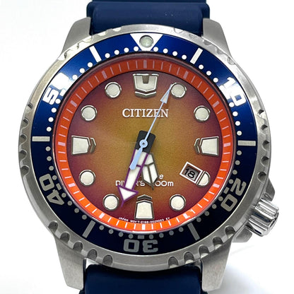 CITIZEN | シチズン エコドライブ プロマスター 腕時計 BN0169-03X アナデジ表示 ソーラー オレンジ【加古川店】
