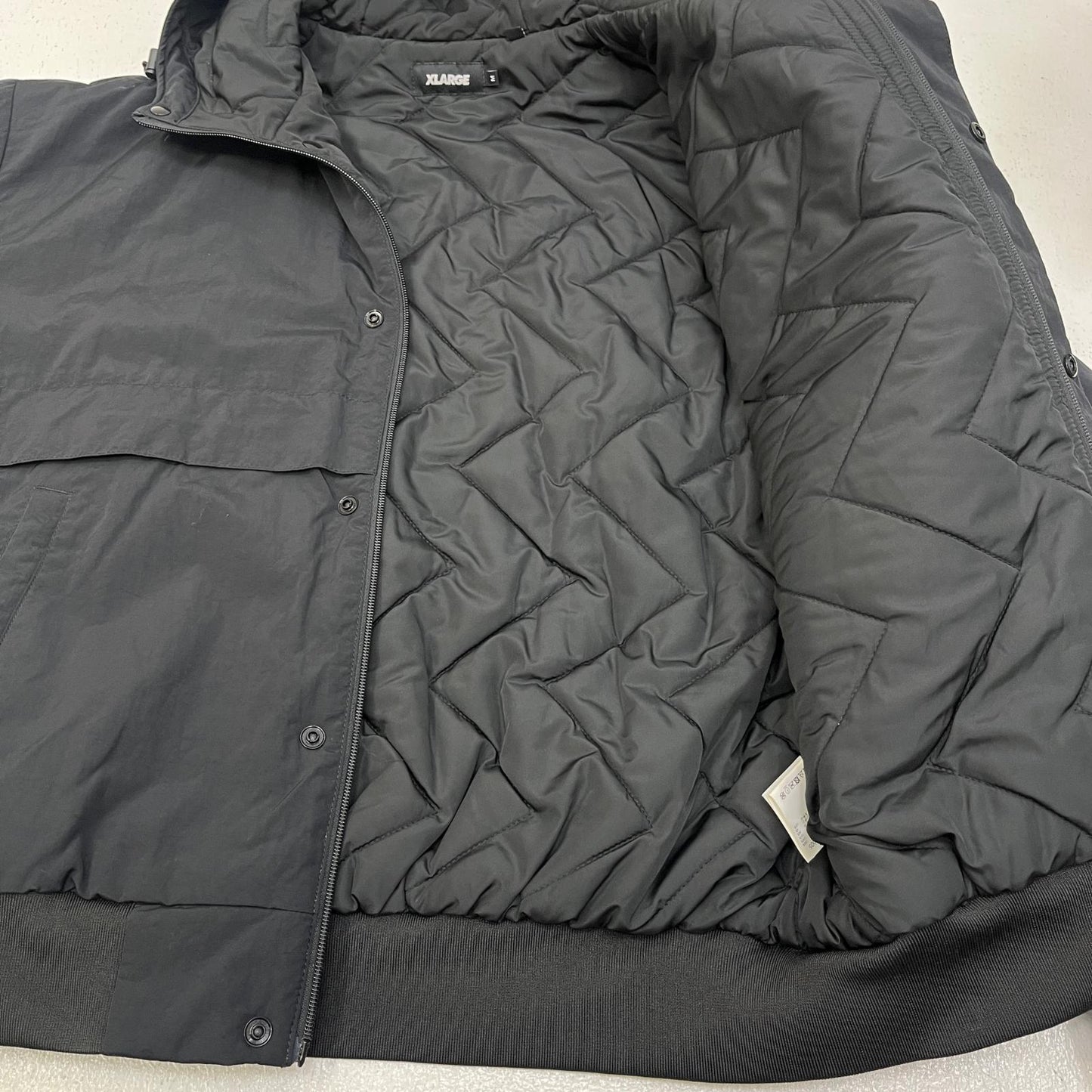 【中古】X-LARGE | エクストララージ NYLON PUFFER JACKET 中綿ジャケット 101213021005 ブラック サイズ：M【加古川店】