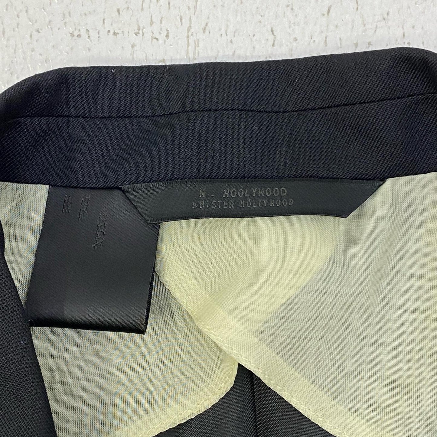 【中古】N.HOOLYWOOD | エヌハリウッド テーラードジャケット 2252-jk06-004peg ブラック サイズ：38【加古川店】
