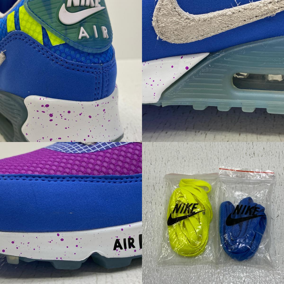 【中古】NIKE | ナイキ UNDEFEATED Air Max 90 スニーカー CQ2289-400 ライトブルー 23.5cm【加古川店】