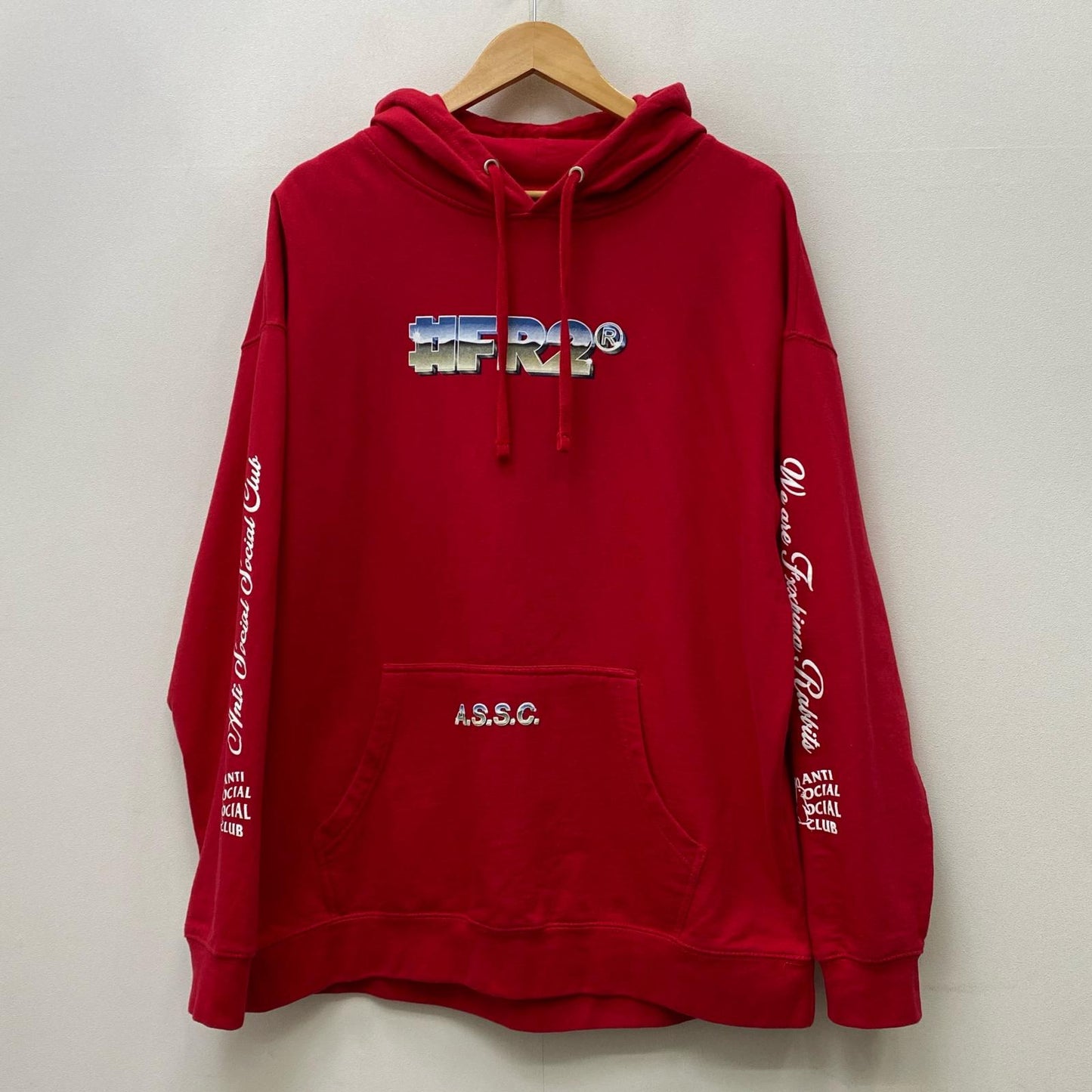 【中古】ANTI SOCIAL SOCIAL CLUB | アンチソーシャルソーシャルクラブ FR2 ASSC パーカー SS4500P レッド サイズ：XL【加古川店】