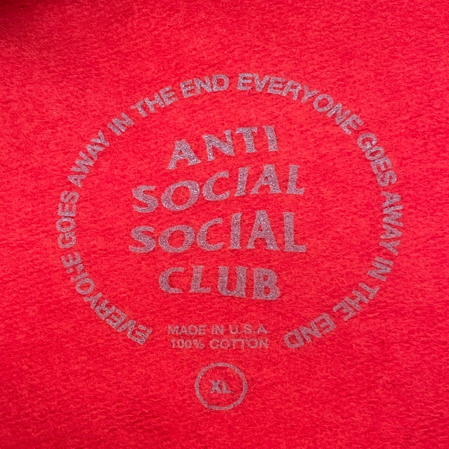 【中古】ANTI SOCIAL SOCIAL CLUB | アンチソーシャルソーシャルクラブ FR2 ASSC パーカー SS4500P レッド サイズ：XL【加古川店】