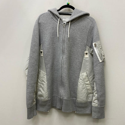 【中古】Sacai | サカイ Nylon Twill Hoodie Sponge Sweat パーカー SCM-056 グレー サイズ：3【加古川店】