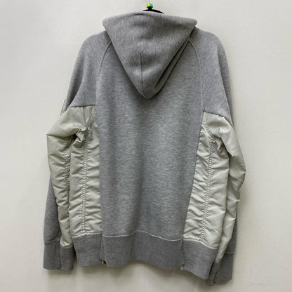 【中古】Sacai | サカイ Nylon Twill Hoodie Sponge Sweat パーカー SCM-056 グレー サイズ：3【加古川店】