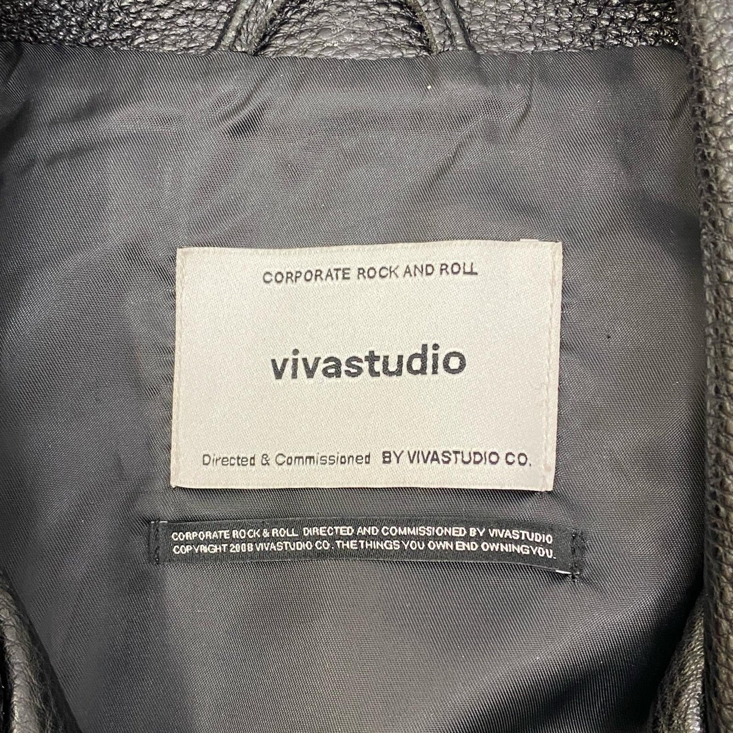 【中古】VIVASTUDIO | ビバスタジオ ライダースジャケット ブラック サイズ：S【加古川店】