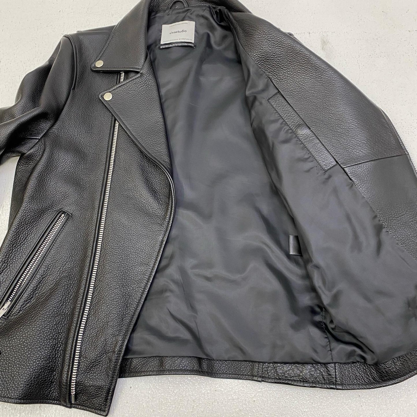 【中古】VIVASTUDIO | ビバスタジオ ライダースジャケット ブラック サイズ：S【加古川店】