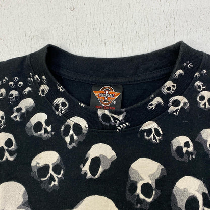 【中古】 ｵｰﾙｵｰﾊﾞｰﾌﾟﾘﾝﾄ ｽｶﾙ tee 半袖Ｔシャツ サイズ：M【加古川店】