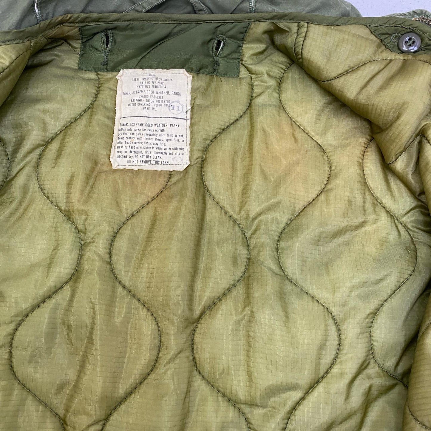 【中古】MILITARY衣料 | ミリタリーイリョウ ミリタリージャケット 8415-782-3217 カーキ サイズ：S【加古川店】