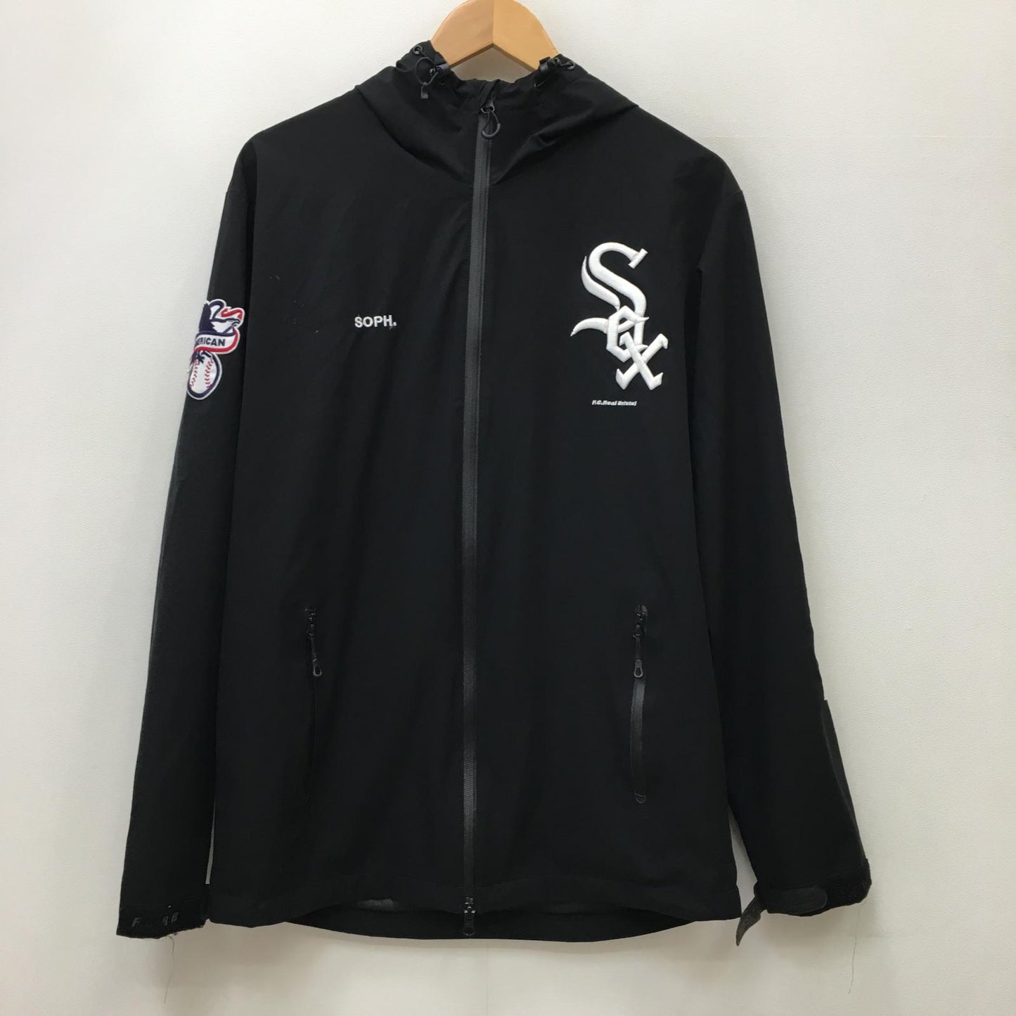 【中古】FCRB | エフシーアールビー MLB TOUR WARM UP JACK ナイロンジャケット FCRB-212000 ブラック サイズ：L【加古川店】