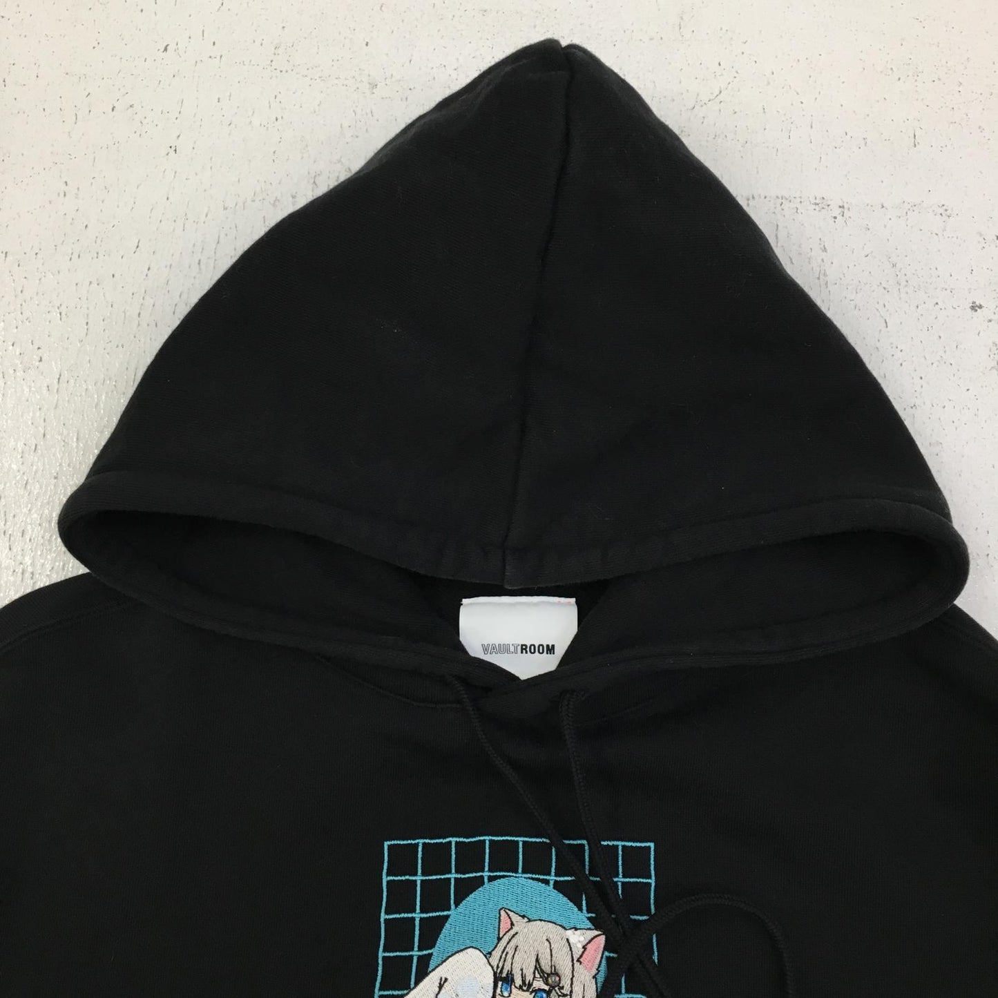【中古】 NACHO NEKO HOODIE ブランド名:VAULTROOM パーカー ブラック サイズ：M【加古川店】