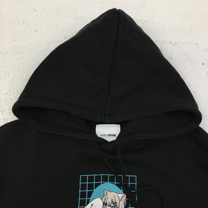 【中古】 NACHO NEKO HOODIE ブランド名:VAULTROOM パーカー ブラック サイズ：M【加古川店】