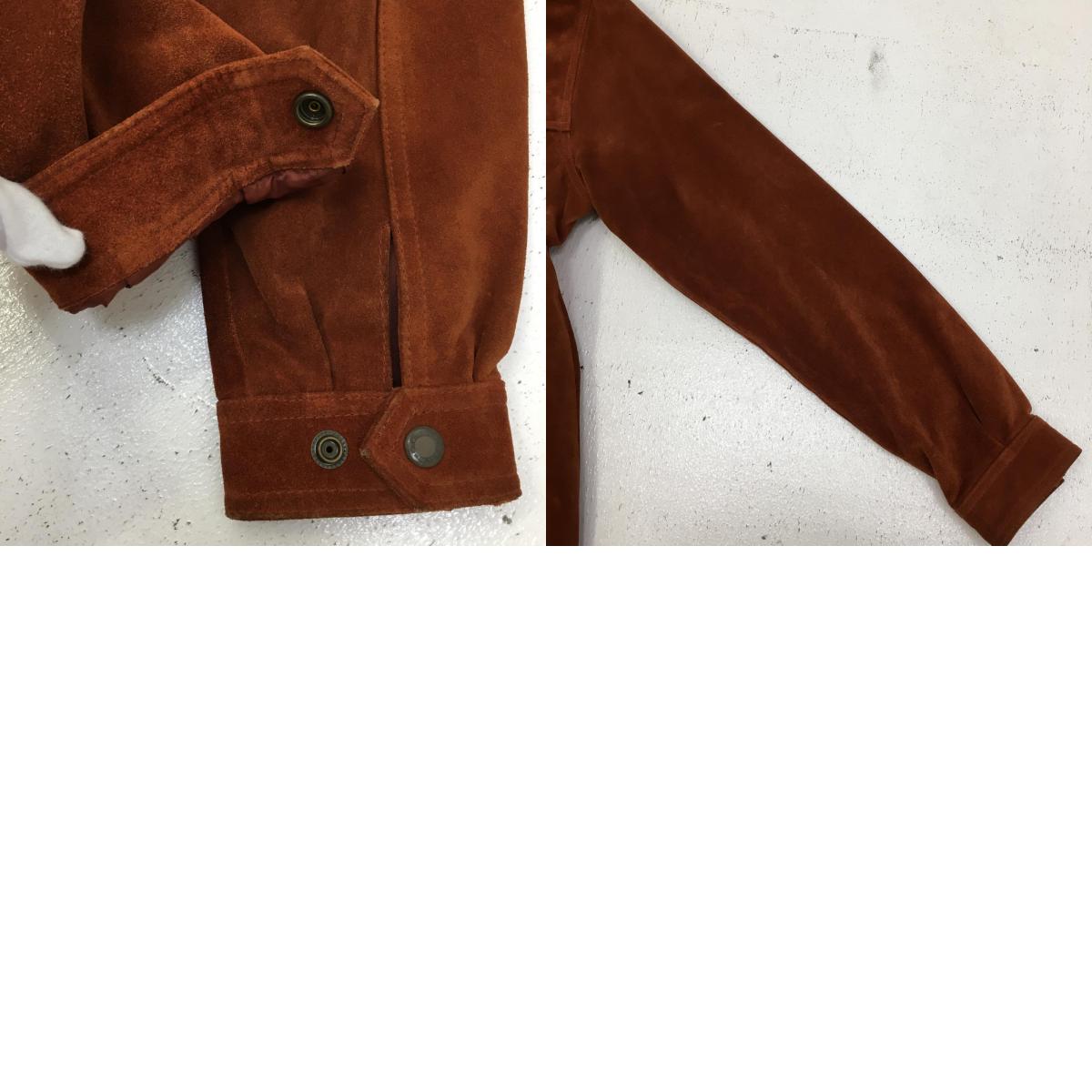 【中古】 wind armor:suede jacket 牛革 レザー ブラウン サイズ：L【加古川店】