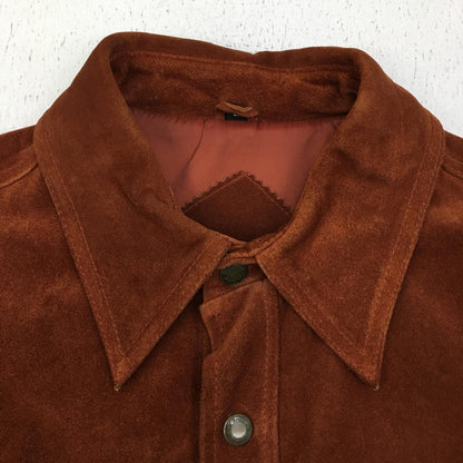 【中古】 wind armor:suede jacket 牛革 レザー ブラウン サイズ：L【加古川店】