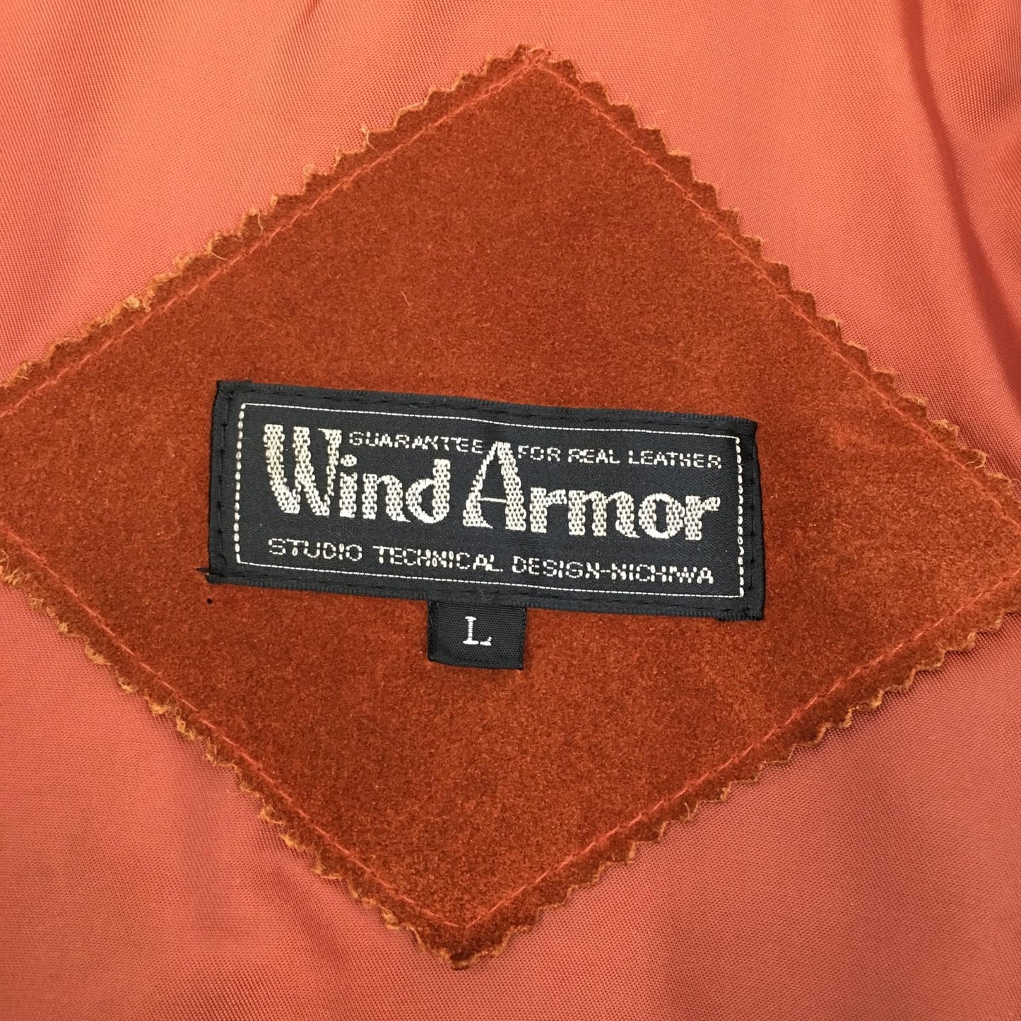 【中古】 wind armor:suede jacket 牛革 レザー ブラウン サイズ：L【加古川店】
