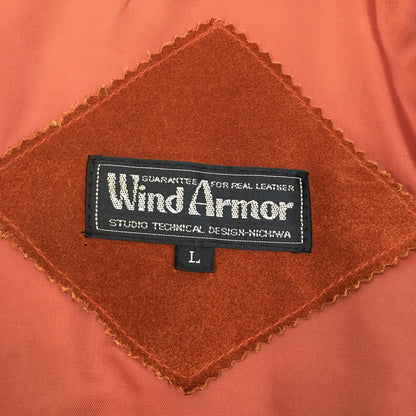 【中古】 wind armor:suede jacket 牛革 レザー ブラウン サイズ：L【加古川店】