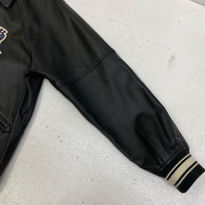 【中古】AVIREX | アヴィレックス LIGHT SIGNATURE VARSITY JACKET レザー 783-4950016 ブラック サイズ：XXL【加古川店】