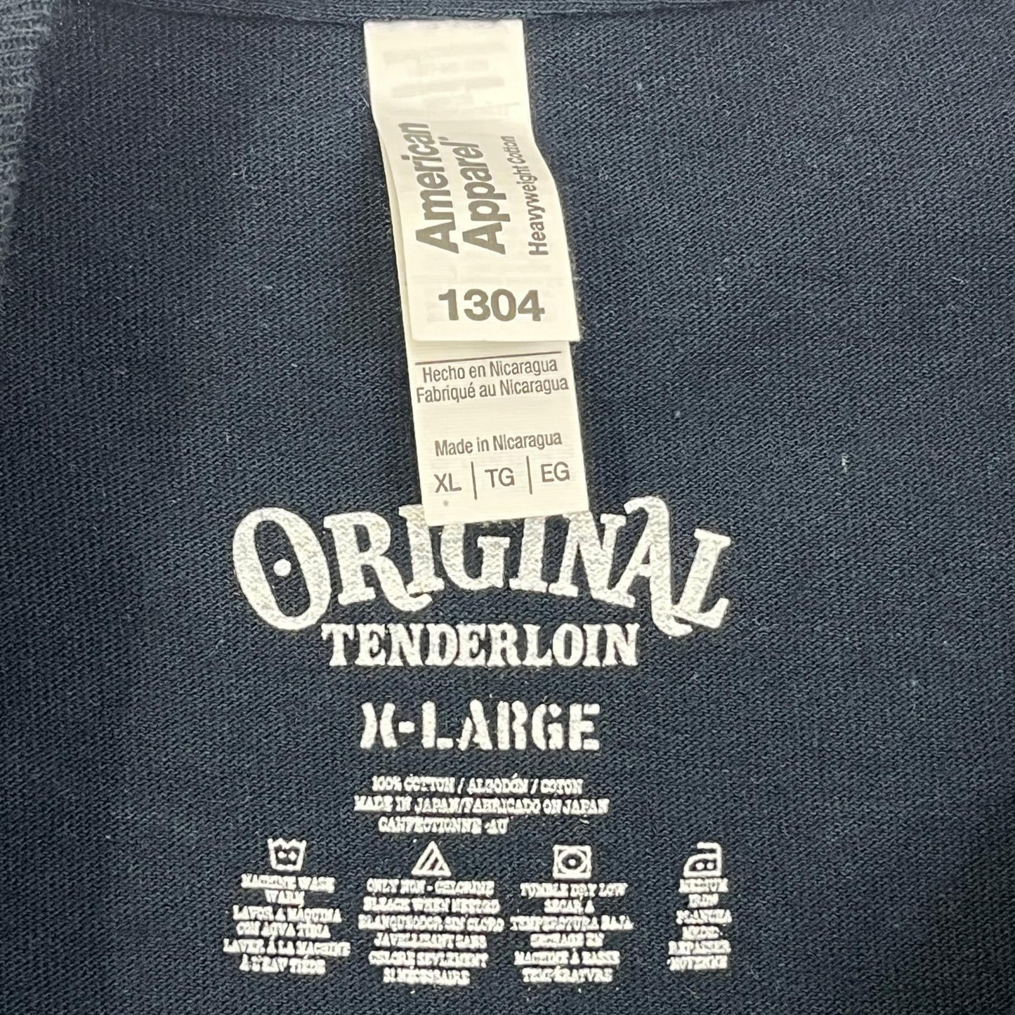 【中古】TENDERLOIN | テンダーロイン LONG SLEEVE TEE 2D 長袖Ｔシャツ ネイビー サイズ：XL【加古川店】