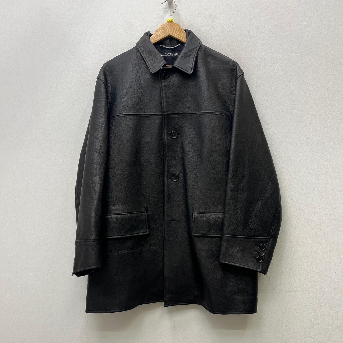 【中古】WACKOMARIA | ワコマリア LEATHER COAT ( TYPE-1 ) レザー WMO-CO03 ブラック サイズ：L【加古川店】