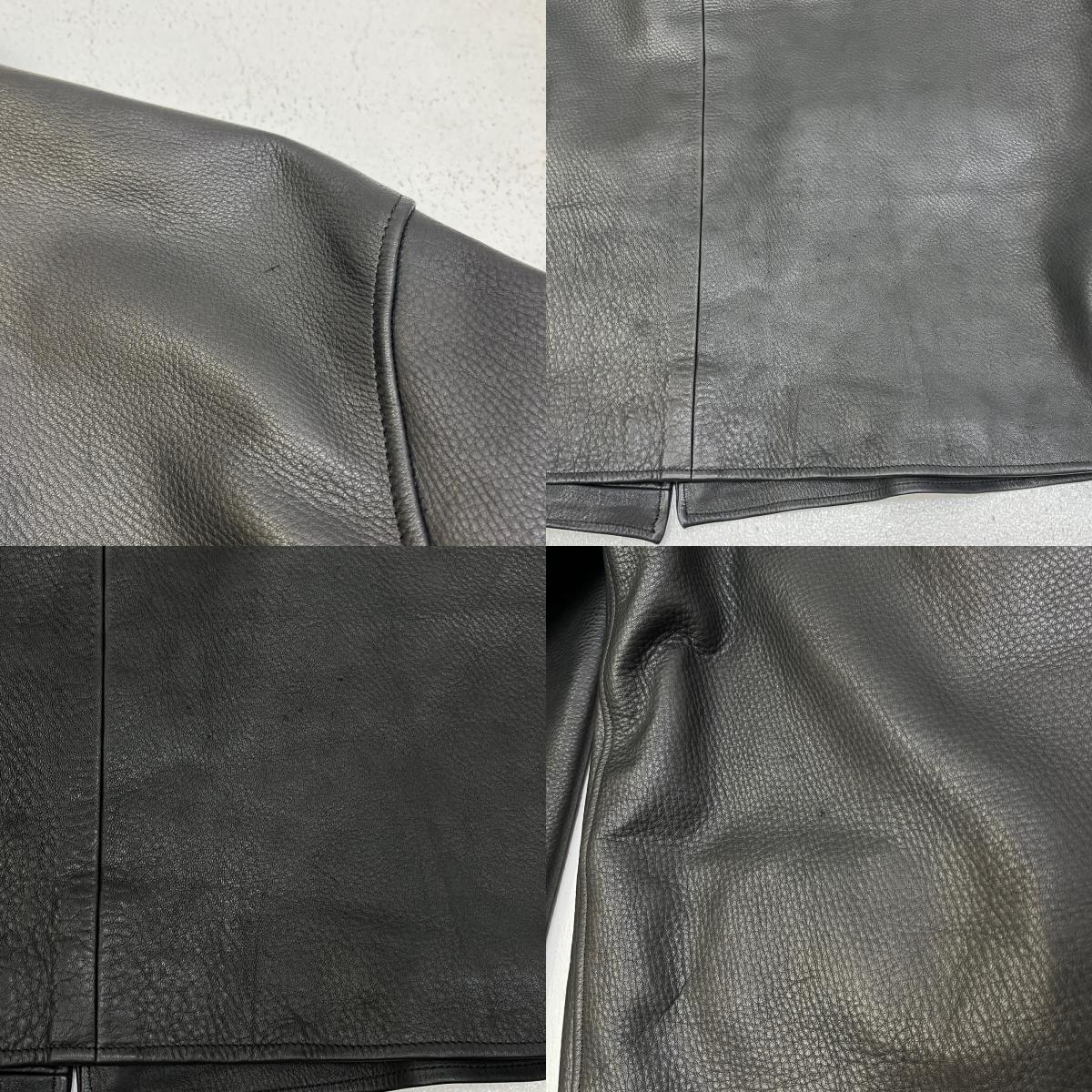 【中古】WACKOMARIA | ワコマリア LEATHER COAT ( TYPE-1 ) レザー WMO-CO03 ブラック サイズ：L【加古川店】
