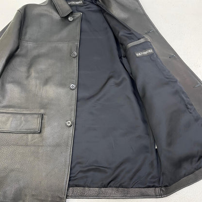 【中古】WACKOMARIA | ワコマリア LEATHER COAT ( TYPE-1 ) レザー WMO-CO03 ブラック サイズ：L【加古川店】