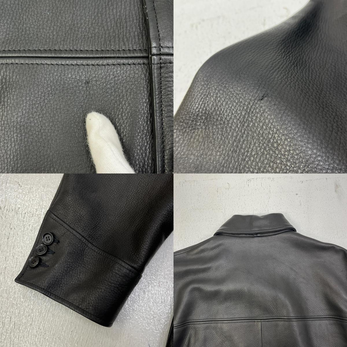 【中古】WACKOMARIA | ワコマリア LEATHER COAT ( TYPE-1 ) レザー WMO-CO03 ブラック サイズ：L【加古川店】