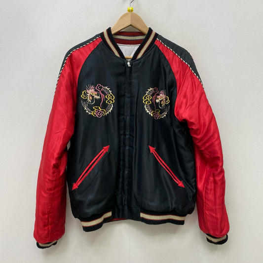 【中古】TAILOR TOYO(東洋エンタープライズ) | テイラートウヨウテイラートーヨー Acetate Quilted Souvenir Jacket Mid 1950s Style スーベニアジャケット TT15543 ブラック サイズ：M【加古川店】