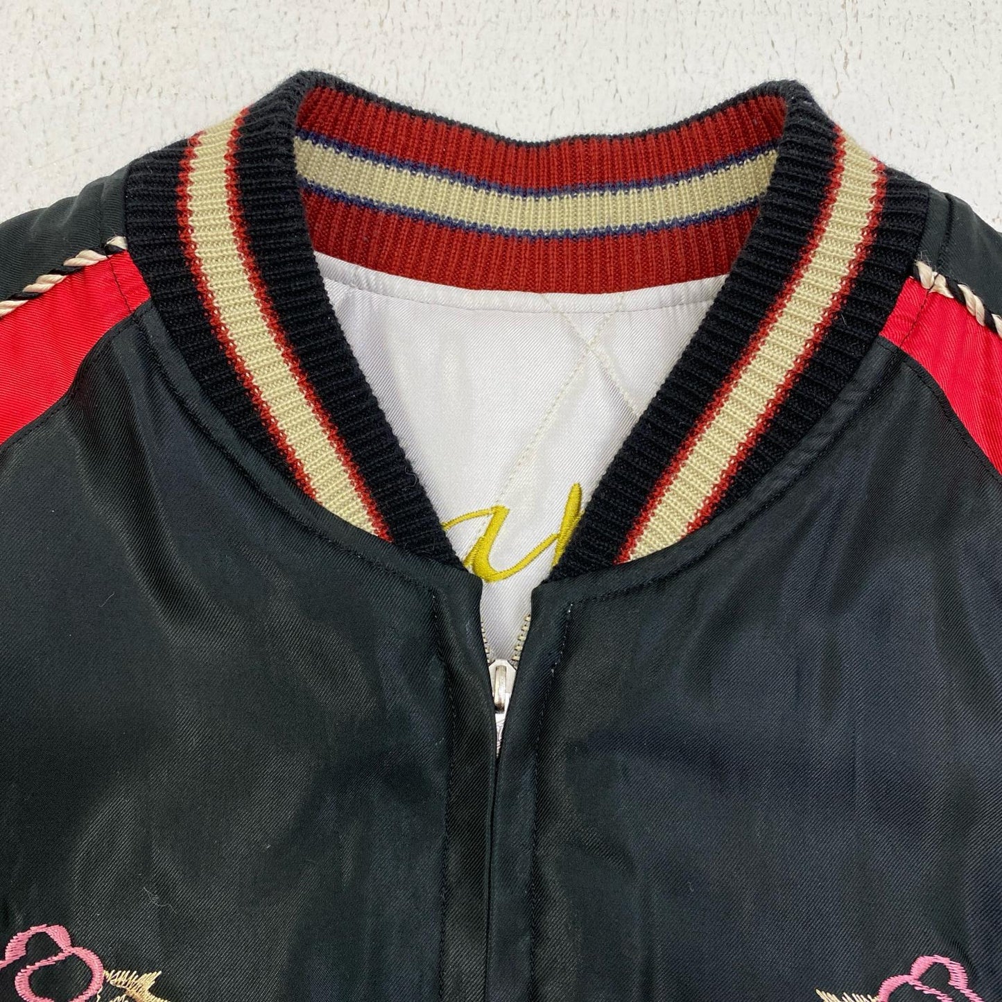 【中古】TAILOR TOYO(東洋エンタープライズ) | テイラートウヨウテイラートーヨー Acetate Quilted Souvenir Jacket Mid 1950s Style スーベニアジャケット TT15543 ブラック サイズ：M【加古川店】