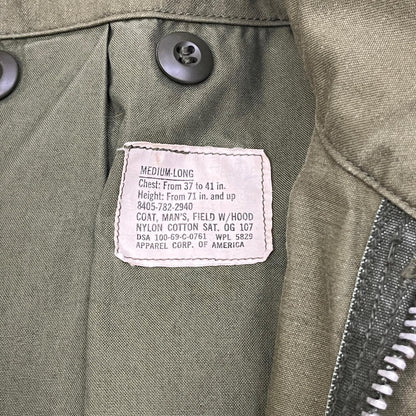 【中古】MILITARY衣料 | ミリタリーイリョウ フィールドジャケット　MEDIUM LONG ミリタリージャケット 8405-782-2940 カーキ【加古川店】