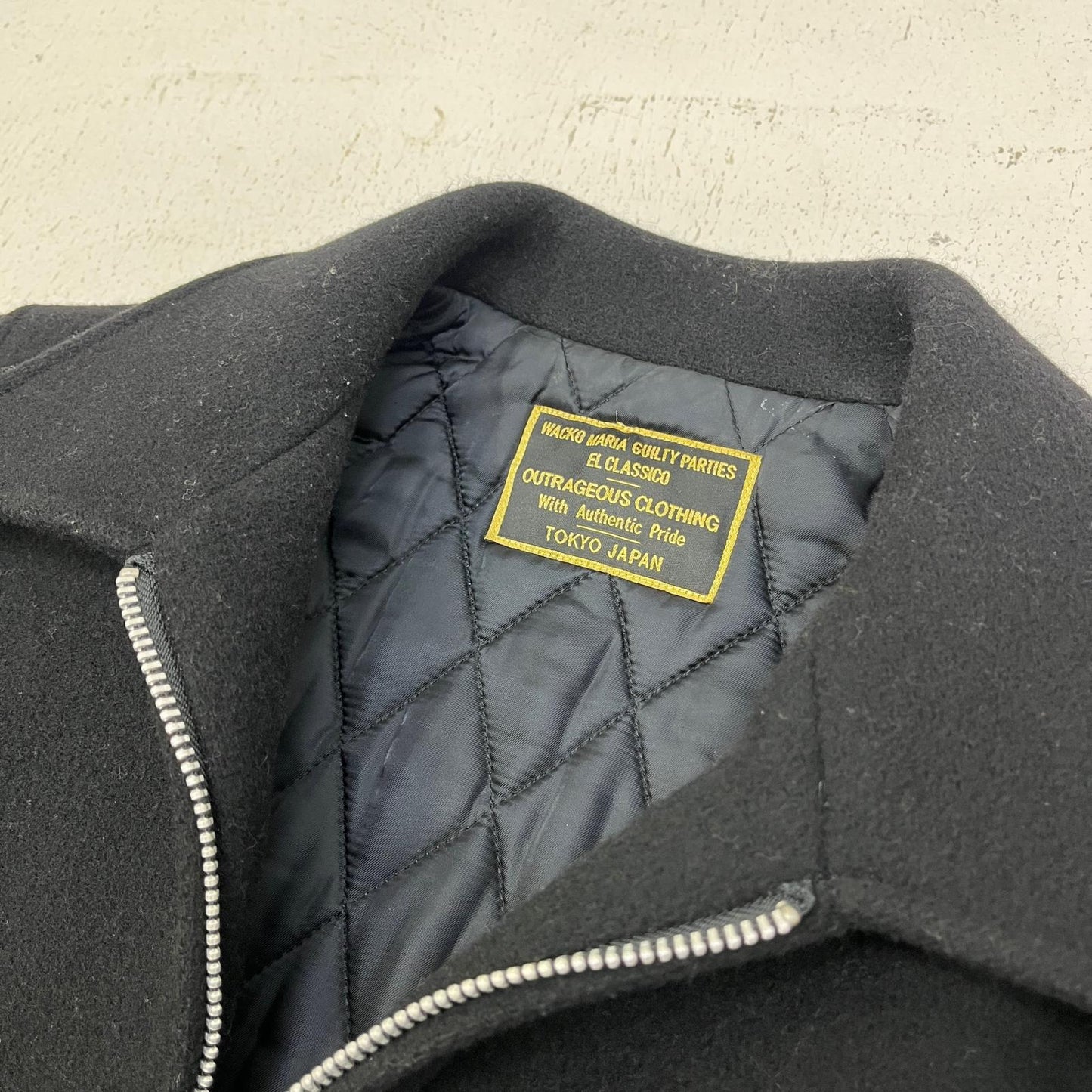 【中古】WACKOMARIA | ワコマリア GP UPSETTER MELTON JKT その他アウター ブラック サイズ：S【加古川店】
