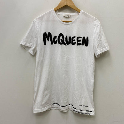 【中古】Alexander McQueen | アレキサンダーマックイーン グラフィティ ロゴ　国内正規品 半袖Ｔシャツ 622104 QSZ57 ホワイト サイズ：M【加古川店】