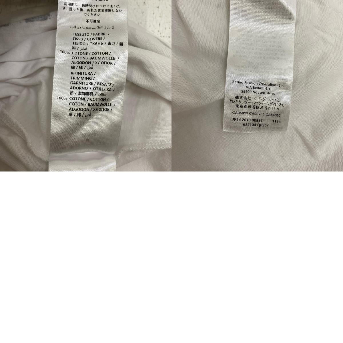 【中古】Alexander McQueen | アレキサンダーマックイーン グラフィティ ロゴ　国内正規品 半袖Ｔシャツ 622104 QSZ57 ホワイト サイズ：M【加古川店】